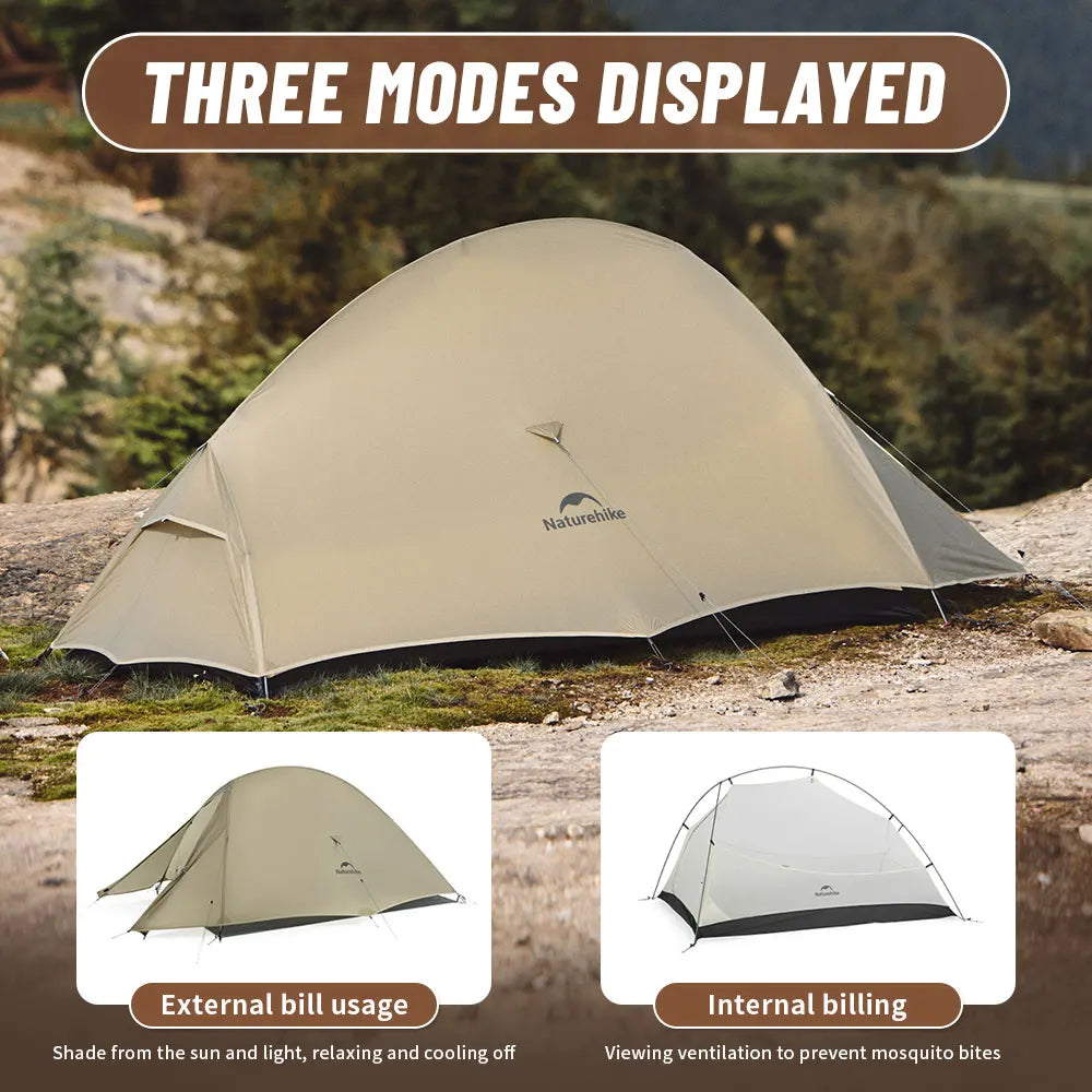Cloud up 1 Upgraded Tent Ultralight Camping Tent Waterproof Outdoor Hiking Travel Tent Backpacking Cycling Tent