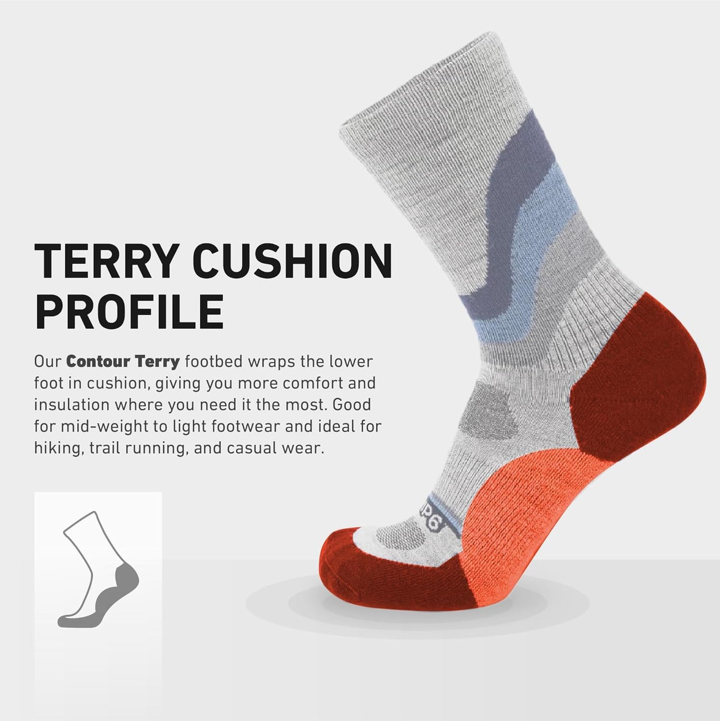 Crew Socks - Merino Wool Socks Made in the USA, Lightweight Wool Hiking Socks, Crew Socks for Men and Women