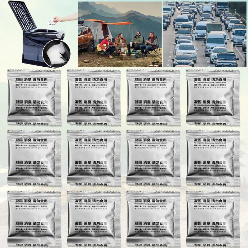 Camping Toilet Chemicals Liquid Waste Gelling Deodorizing Powder Eco Absorbent Gel for Camping Toilet for Portable Toilet