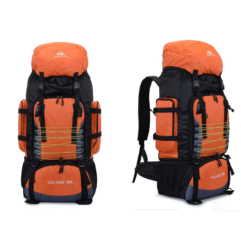 90L Large Capacity Outdoor Backpack Waterproof Mountaineering Camping Trekking Hiking Backpack Rucksack Travel Sport Blaso Bag
