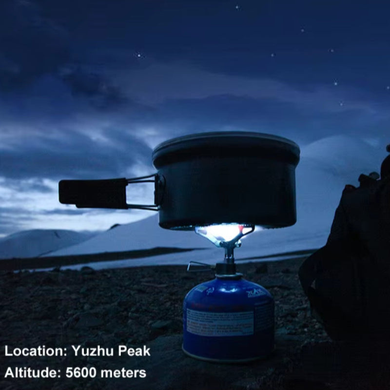 Outdoor Gas Stove Mini Camping Gas Burner 25G Ultralight Titanium Picnic Hiking Cooking Stove Survival Furnace -3000T