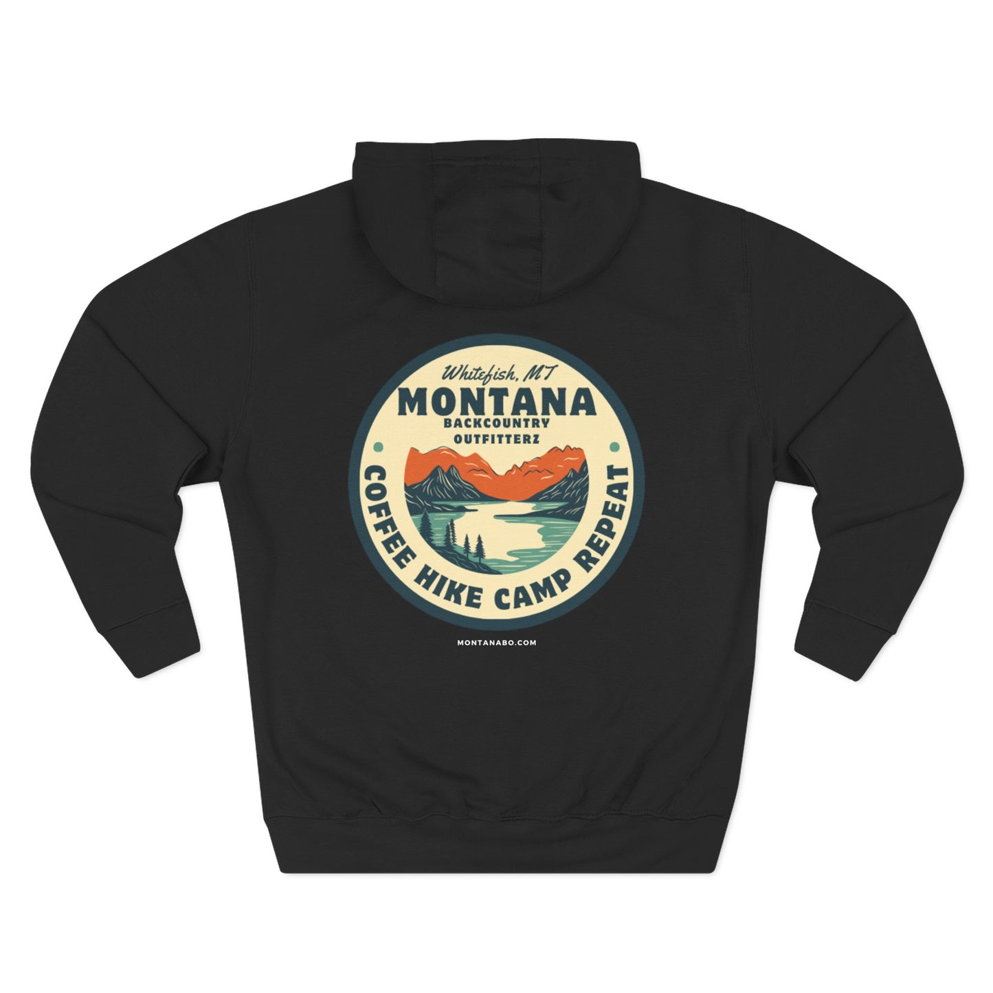 Montana Adventure Fleece Hoodie - Perfect for Outdoor Lovers, Hiking, Camping, Travel, and Casual Wear