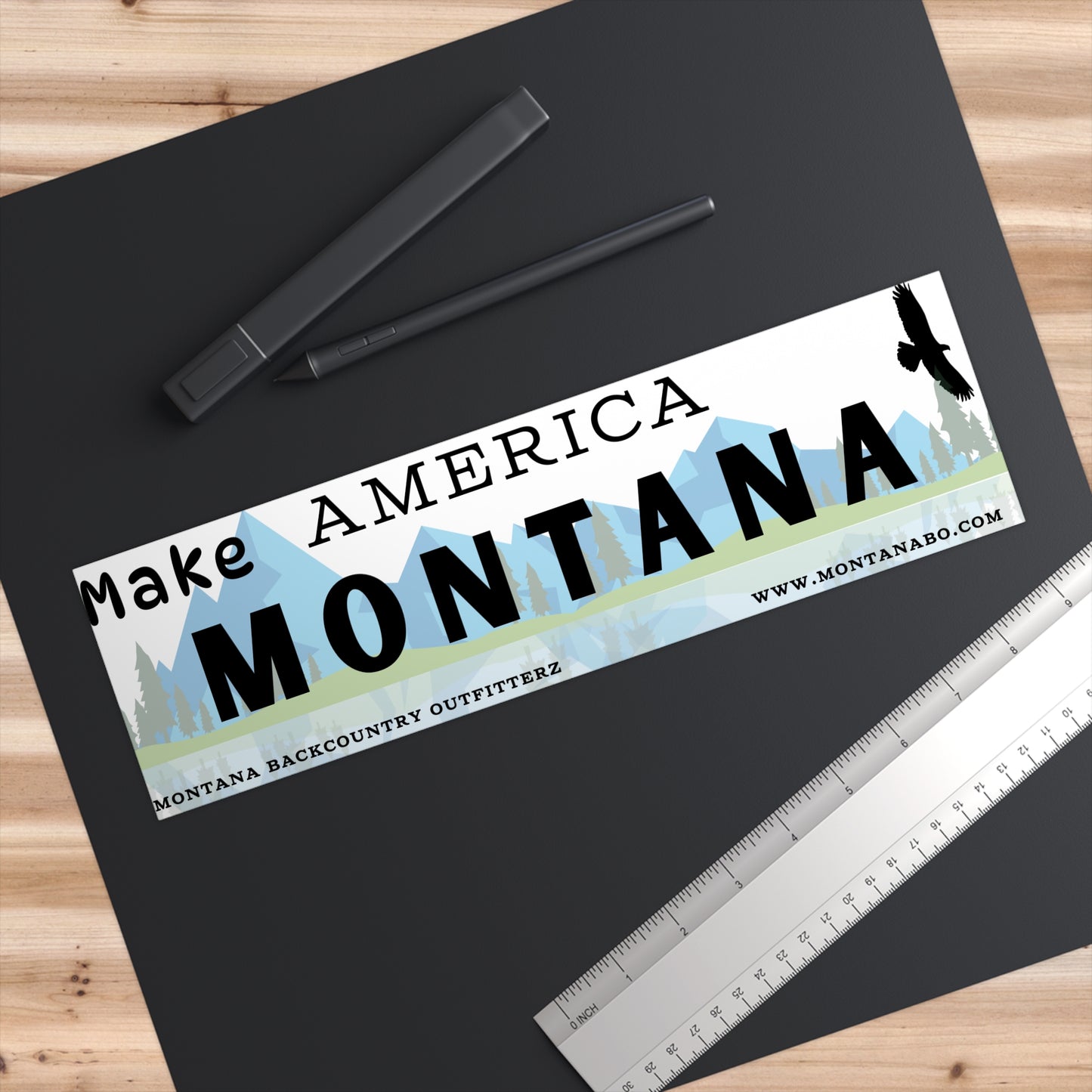 Make America Montana Bumper Sticker - Adventure & Nature Vibe for Outdoor Lovers