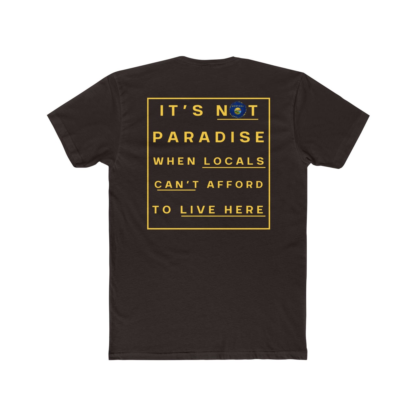 "It's not paradise" Tshirt - Unisex Cotton Crew Tee