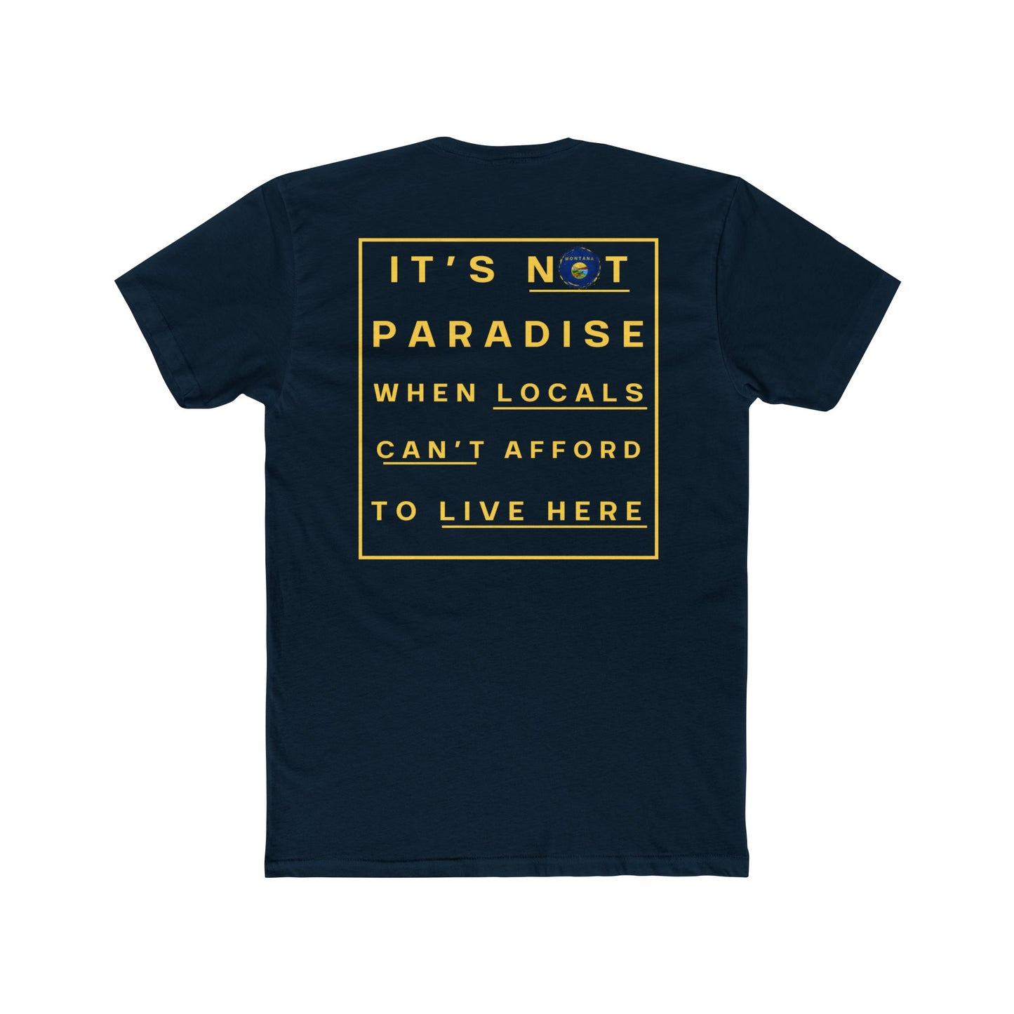 "It's not paradise" Tshirt - Unisex Cotton Crew Tee
