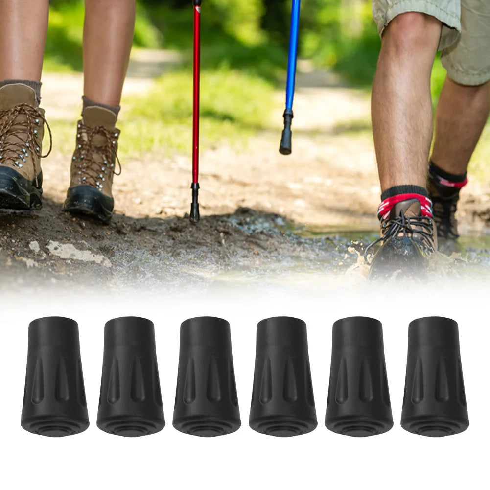 6/12Pcs Non-Slip Trekking Sticks Protector Cap Tip Walking Stick Bottom Pads Cover Buffer Lightweight for Climbing Hiking