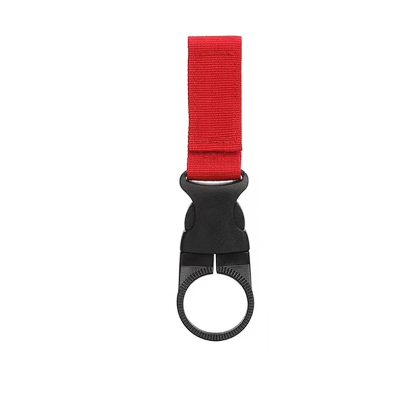 Outdoor Water Kettle Hanger Holder Clip Bottle Buckle Portable Backpack Camping Hiking Military Nylon Webbing Buckle Strap