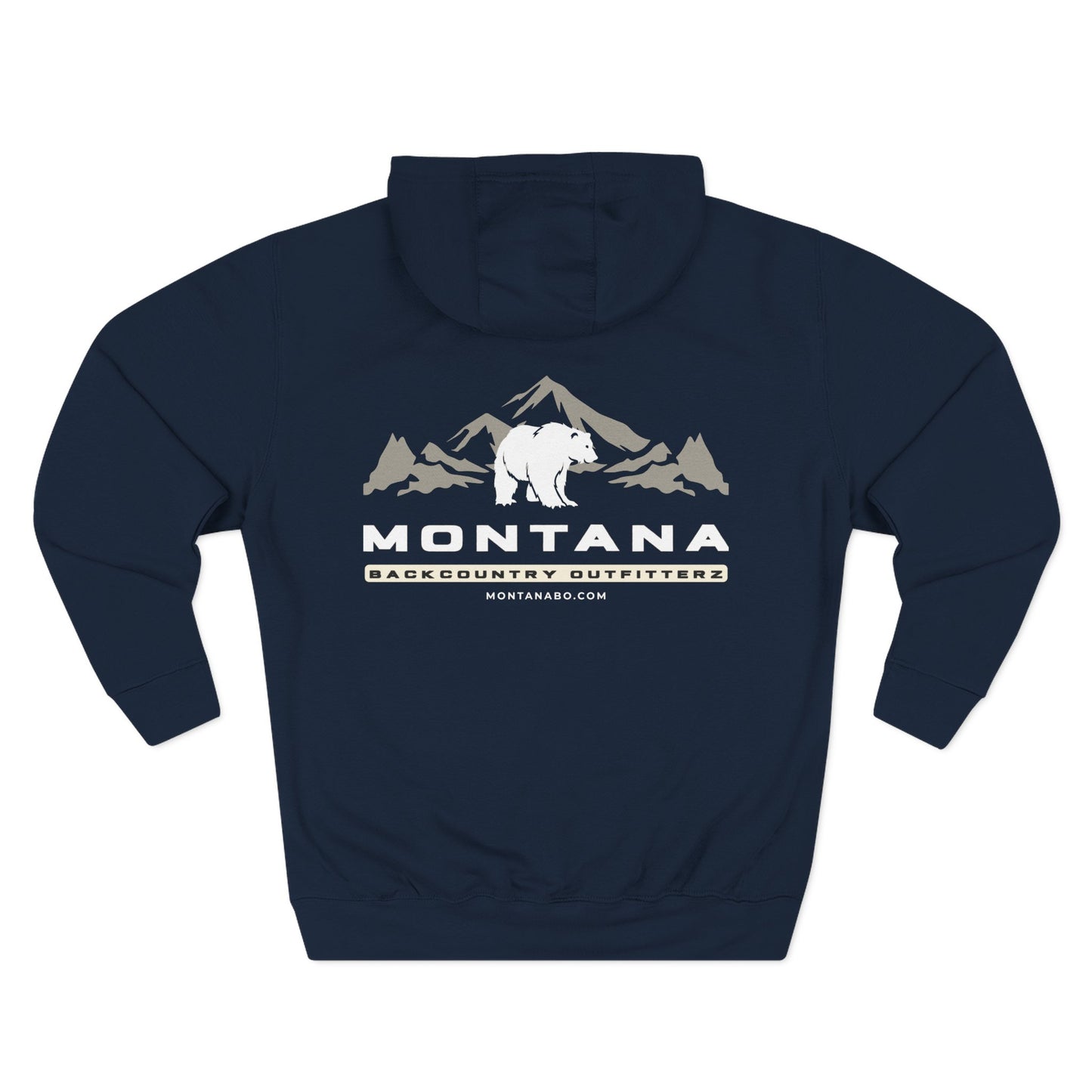 Montana Bear Fleece Hoodie | Cozy Winter Wear, Outdoor Adventure Gear, Perfect for Gift Giving, Travel Souvenir, Casual Outfit