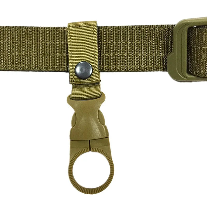 Outdoor Water Kettle Hanger Holder Clip Bottle Buckle Portable Backpack Camping Hiking Military Nylon Webbing Buckle Strap