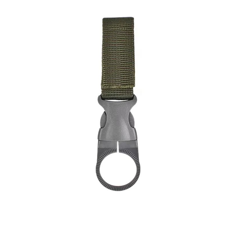 Outdoor Water Kettle Hanger Holder Clip Bottle Buckle Portable Backpack Camping Hiking Military Nylon Webbing Buckle Strap