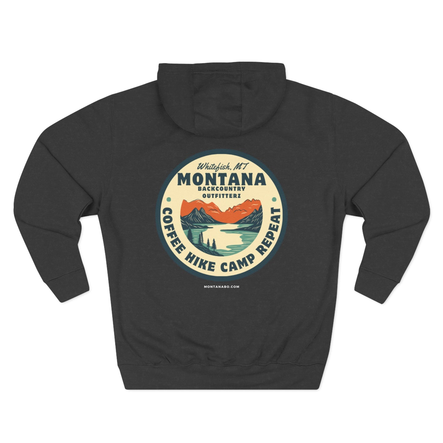Montana Adventure Fleece Hoodie - Perfect for Outdoor Lovers, Hiking, Camping, Travel, and Casual Wear