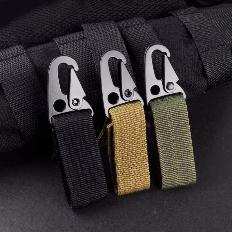 New Outdoor Multi-Function Belt Buckle Hiking Backpack Nylon Hanging Buckle Men'S Tactical Belt Accessories New Keychain