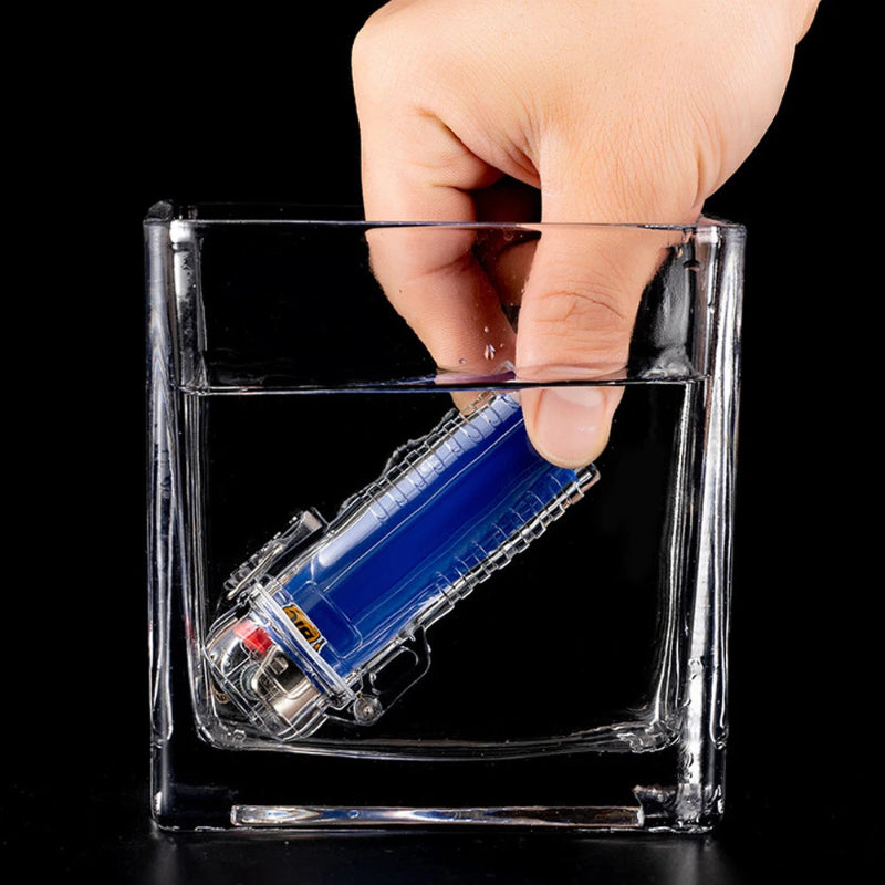 Multifunctional Waterproof Cigarettes Case Transparent Waterproof Cigarette Case Waterproof Lighter Case Smoker Accessories