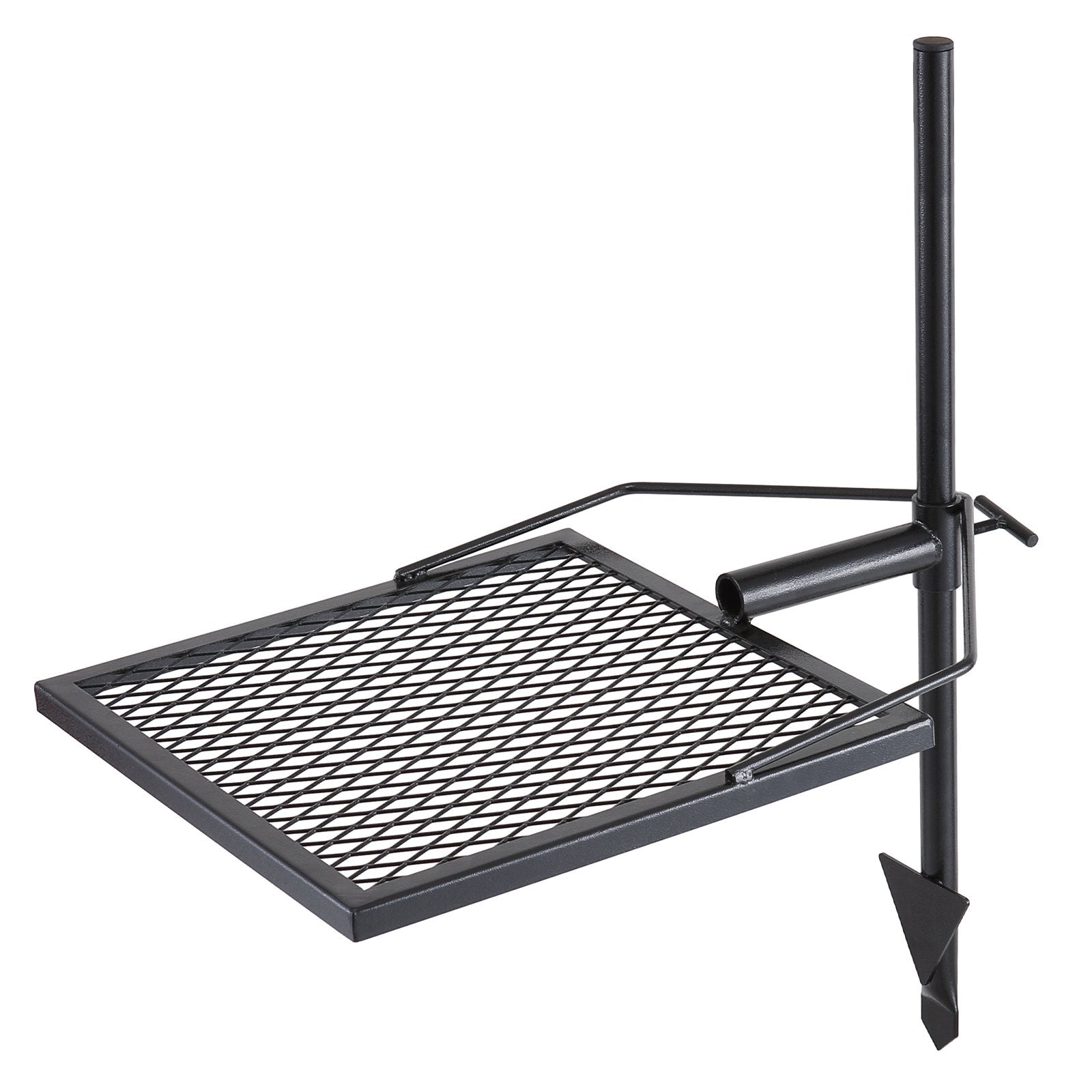 VEVOR Swivel Campfire Grill, Fire Pit Grill Grate over Fire Pits, Heavy Duty Steel Grill Grates, 360Adjustable Open Fire Outdoor Cooking Equipment, Portable Camp Fire Racks for Camping Outdoor BBQ