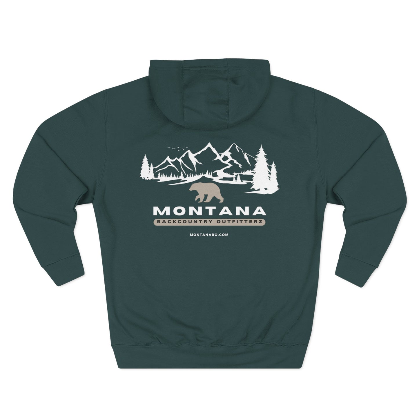 Montana-Themed Fleece Hoodie, Cozy Winter Wear, Outdoor Adventure Sweatshirt, Gift for Nature Lovers, Perfect for Camping & Hiking