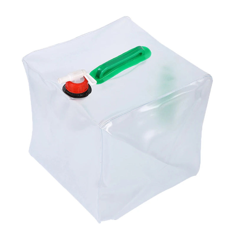 10/12L Camping Water Container Outdoor Water Bucket Large Capacity Portable Water Bag Detachable Faucet Picnic Drive Water Tank