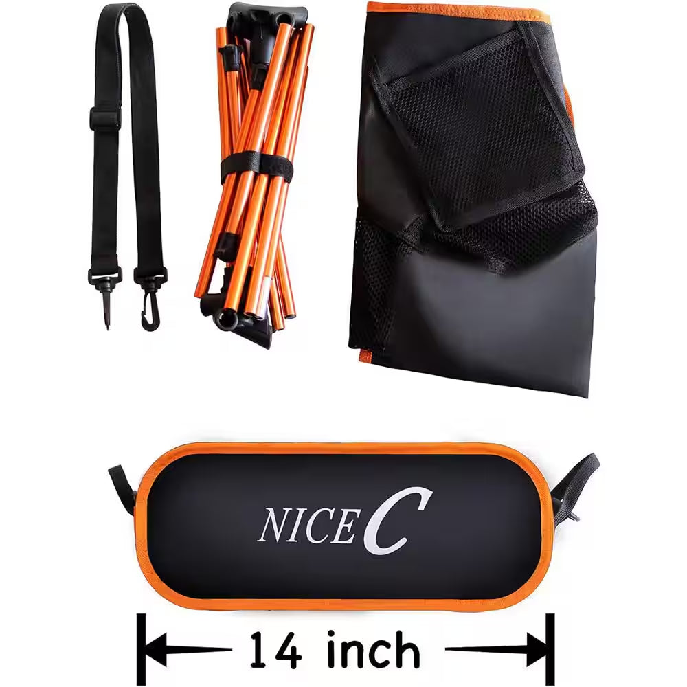 Camping Chair, Ultralight Camping Chair, Beach Chair, Collapsible Folding Chair with Carry Bag (1-Pack Orange)
