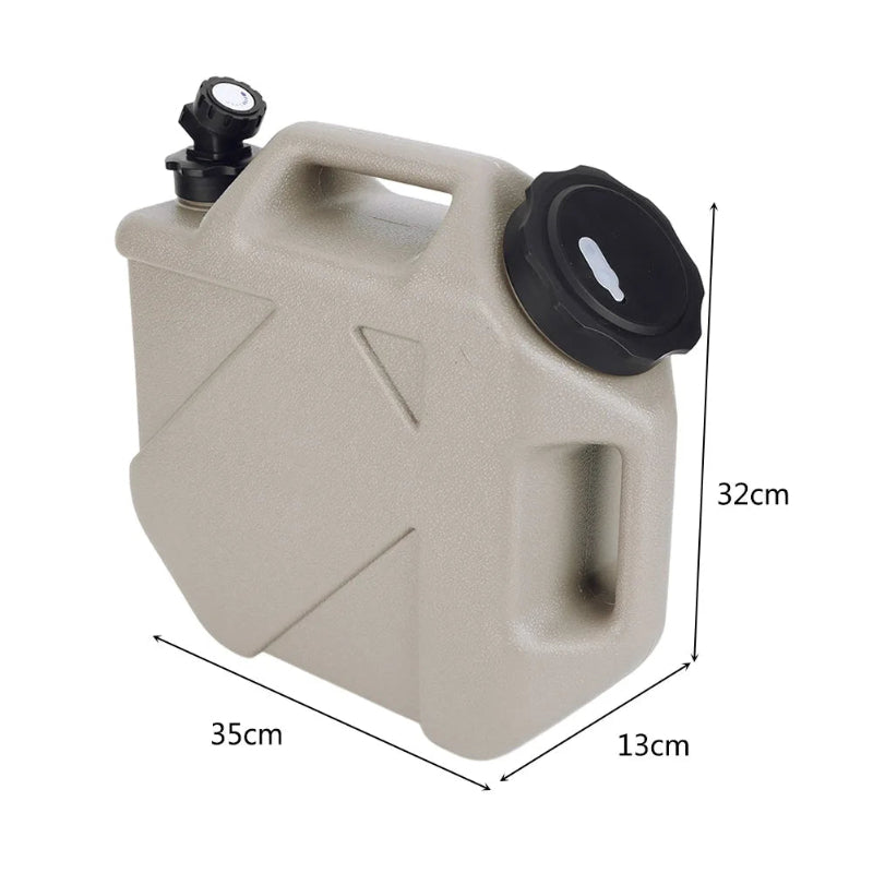 10/12L Camping Water Container Outdoor Water Bucket Large Capacity Portable Water Bag Detachable Faucet Picnic Drive Water Tank
