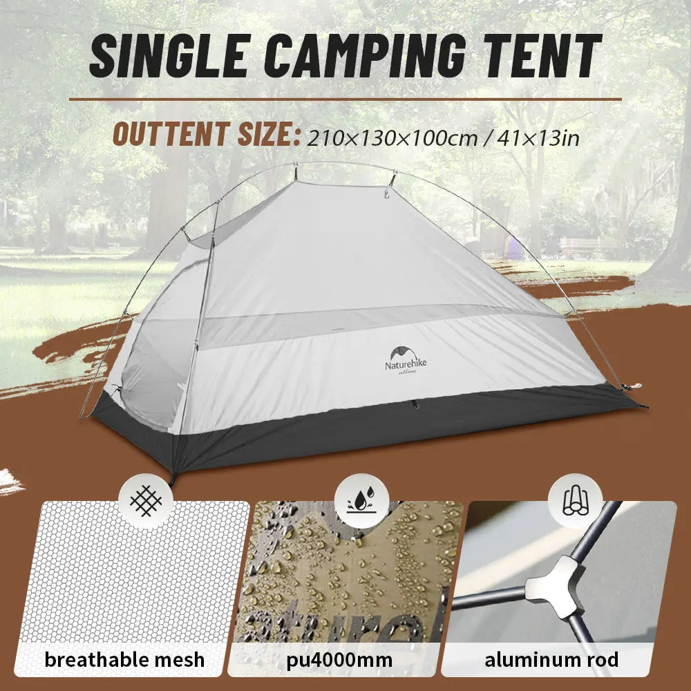 Cloud up 1 Upgraded Tent Ultralight Camping Tent Waterproof Outdoor Hiking Travel Tent Backpacking Cycling Tent