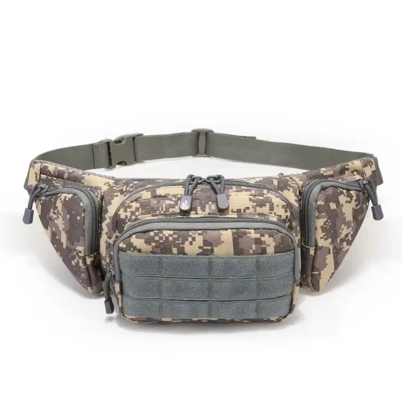 Hunting Waist Bag Men'S Tactical Fanny Pack Water-Proof Molle Hiking Climbing Mobile Phone Belt Pack Outdoor Sport Combat Bags