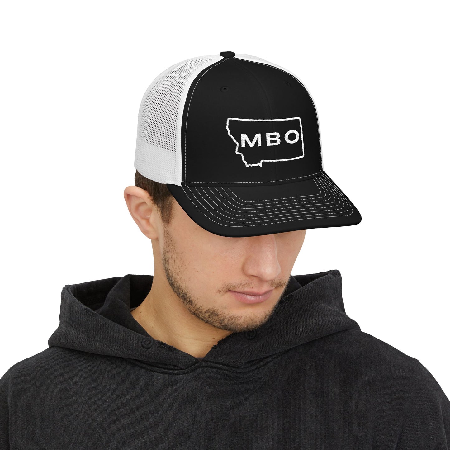 MBO Snapback Trucker Cap, Stylish Hat for Outdoor Adventures, Sports Events, Casual Wear, Perfect Gift for Him/Her