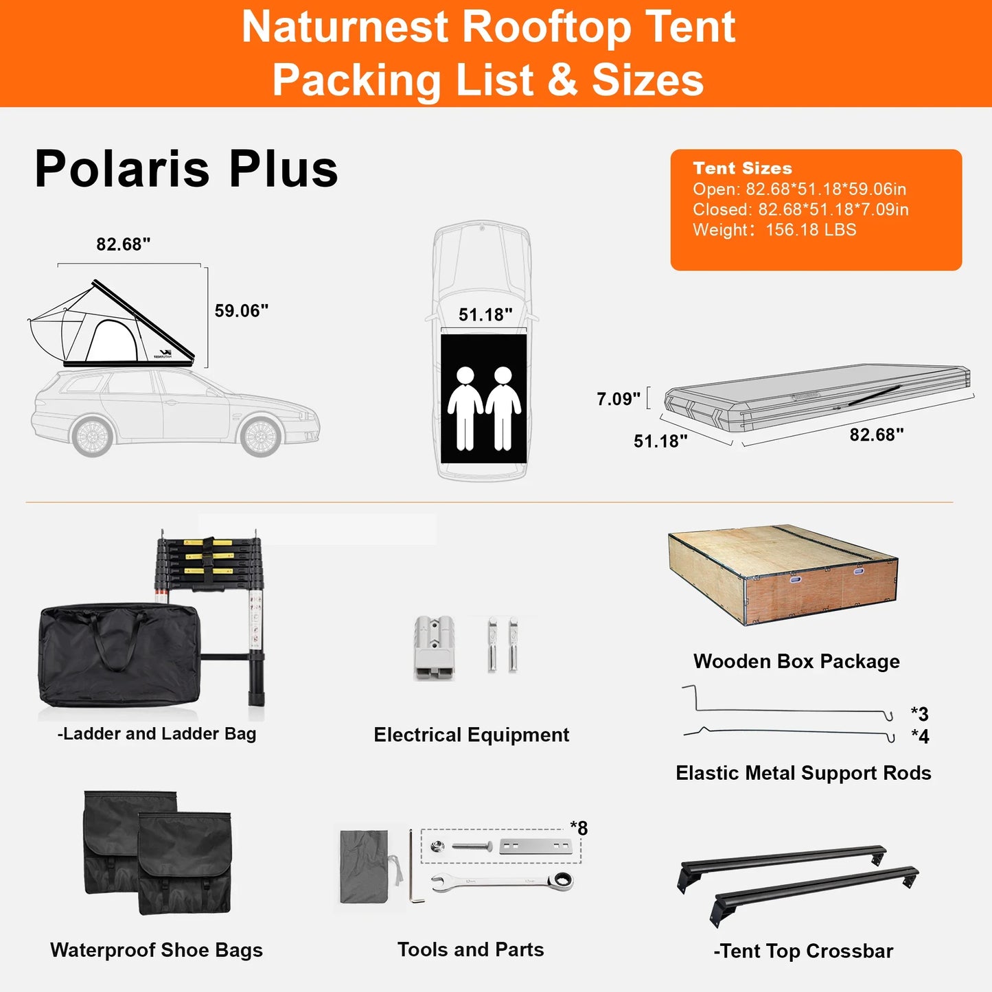 Polaris plus Triangle Rooftop Tent
