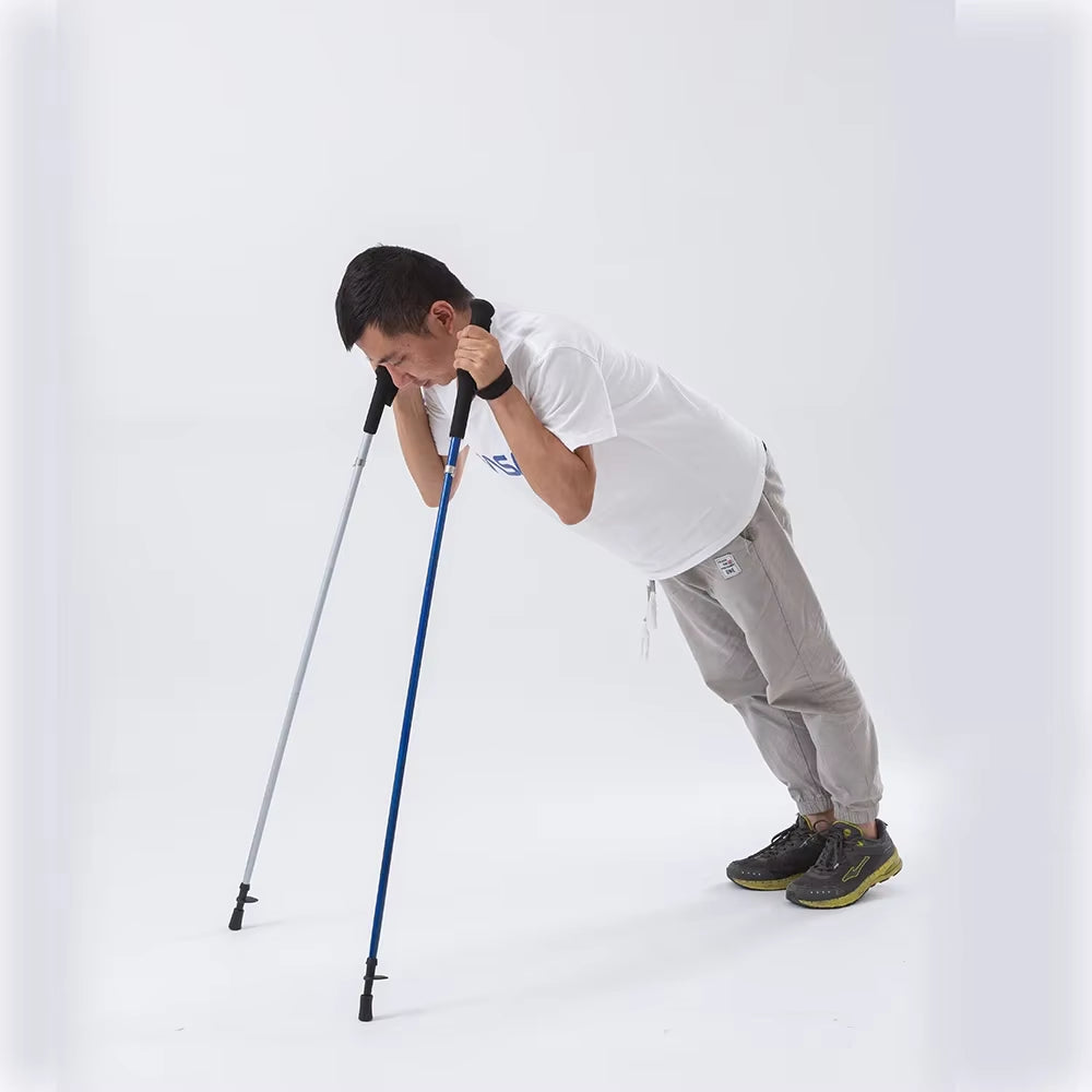 HEALING Ultra Light Trekking Pole Carbon Folding Hiking Stick Collapsible Hiking Poles Trekking Stick Walking Poles Walk