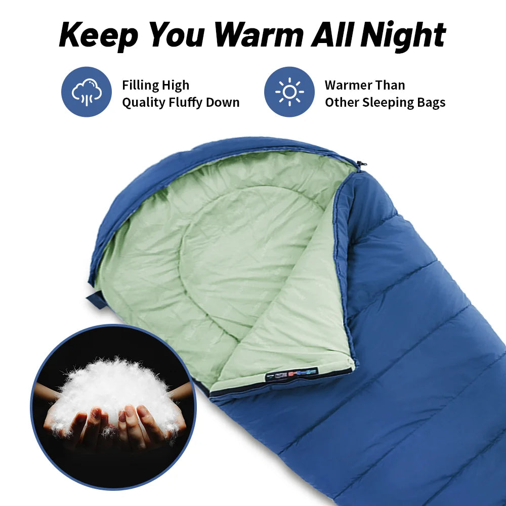 Camping Sleeping Bag MJ300 MJ600 Ultralight Waterproof 4 Season Backpacking Sleeping Bags Outdoor Traveling Hiking