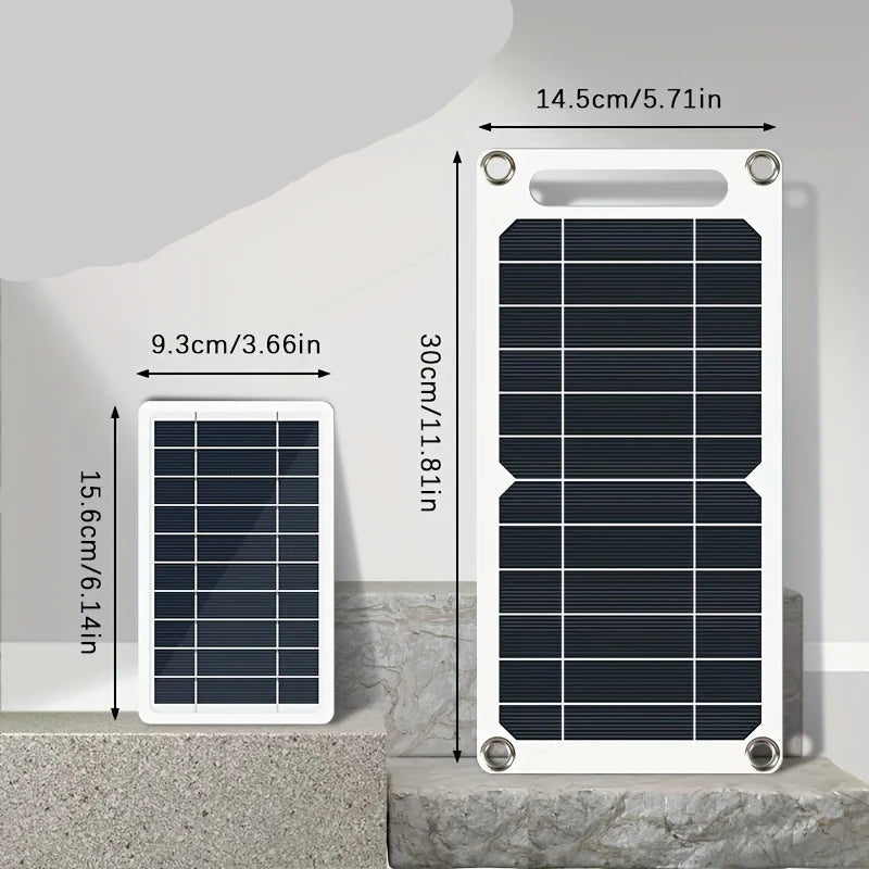 Solar Panel, 10W/5W USB 5V Portable Solar Charger, Suitable for Mobile Phones, Outdoor Use, Powered by Solar Energy