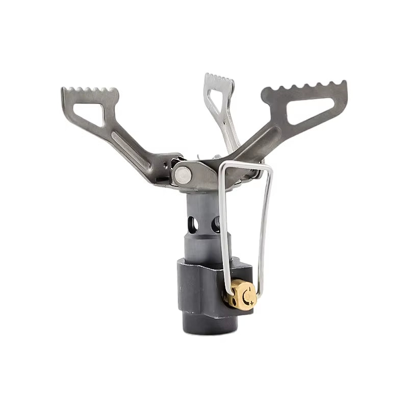 Outdoor Gas Stove Mini Camping Gas Burner 25G Ultralight Titanium Picnic Hiking Cooking Stove Survival Furnace -3000T