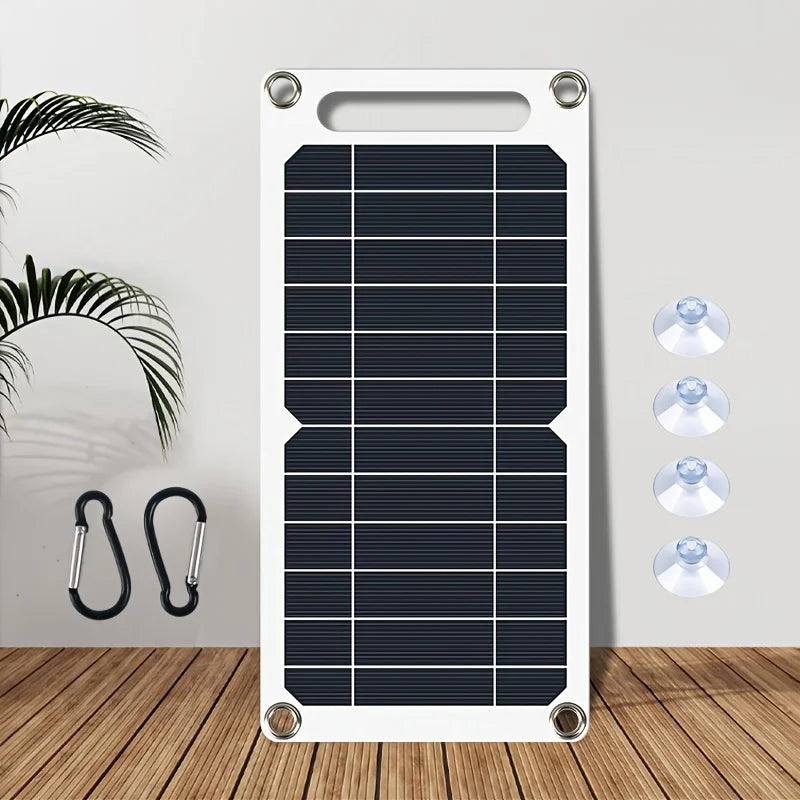 Solar Panel, 10W/5W USB 5V Portable Solar Charger, Suitable for Mobile Phones, Outdoor Use, Powered by Solar Energy