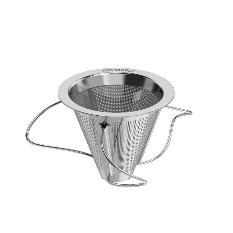 Fire Maple Antarcti Foldable Coffee Filter Reusable Double Layer Outdoor Portable Pour over Coffee Dripper 304 Stainless Steel