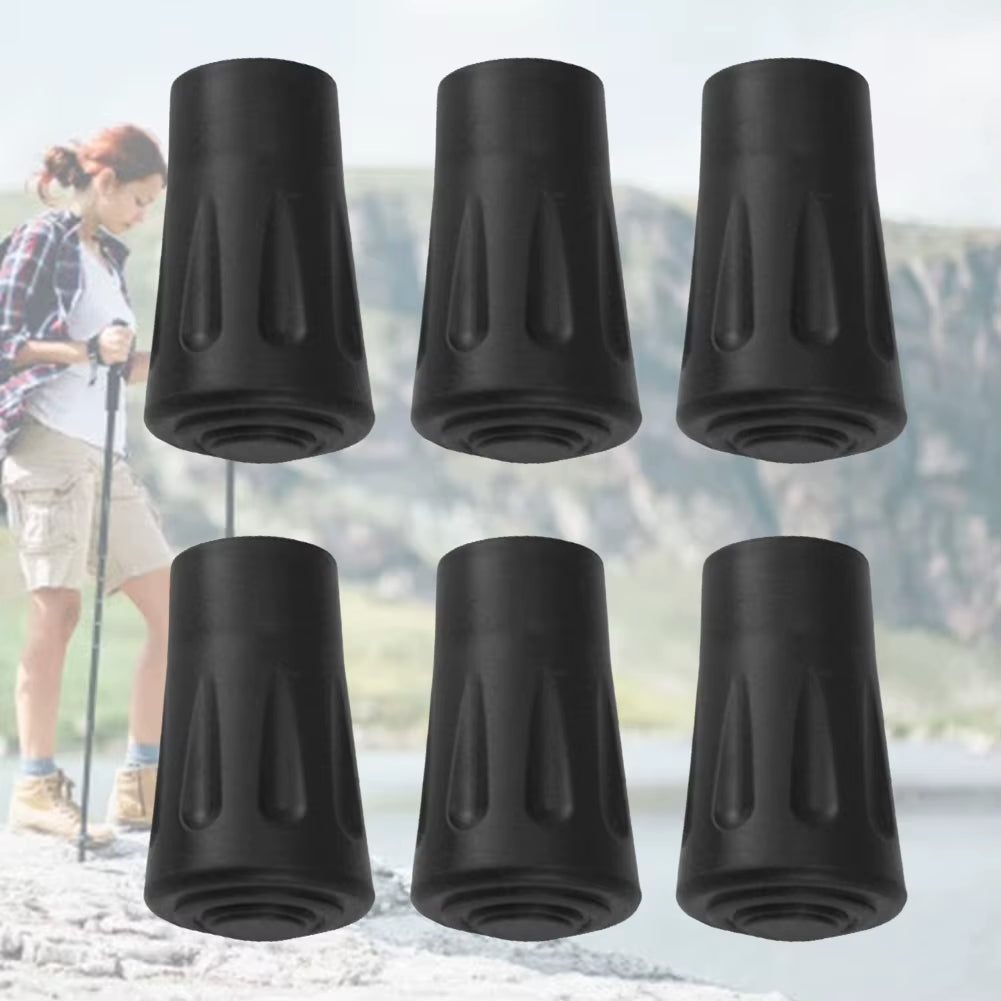6/12Pcs Non-Slip Trekking Sticks Protector Cap Tip Walking Stick Bottom Pads Cover Buffer Lightweight for Climbing Hiking