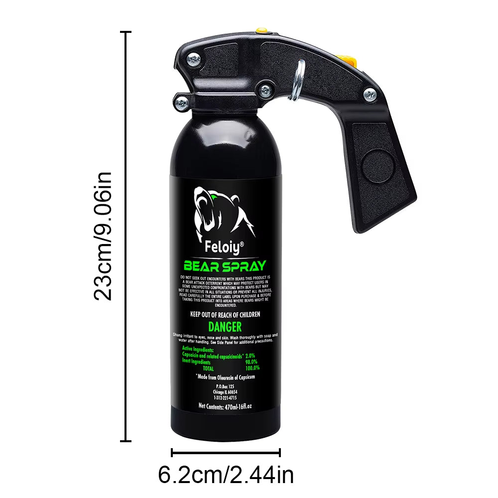 Bear Spray, Outdoor Camping and Hiking Protection, Easy to Carry