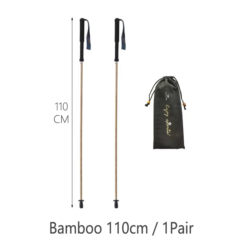 HEALING Ultra Light Trekking Pole Carbon Folding Hiking Stick Collapsible Hiking Poles Trekking Stick Walking Poles Walk