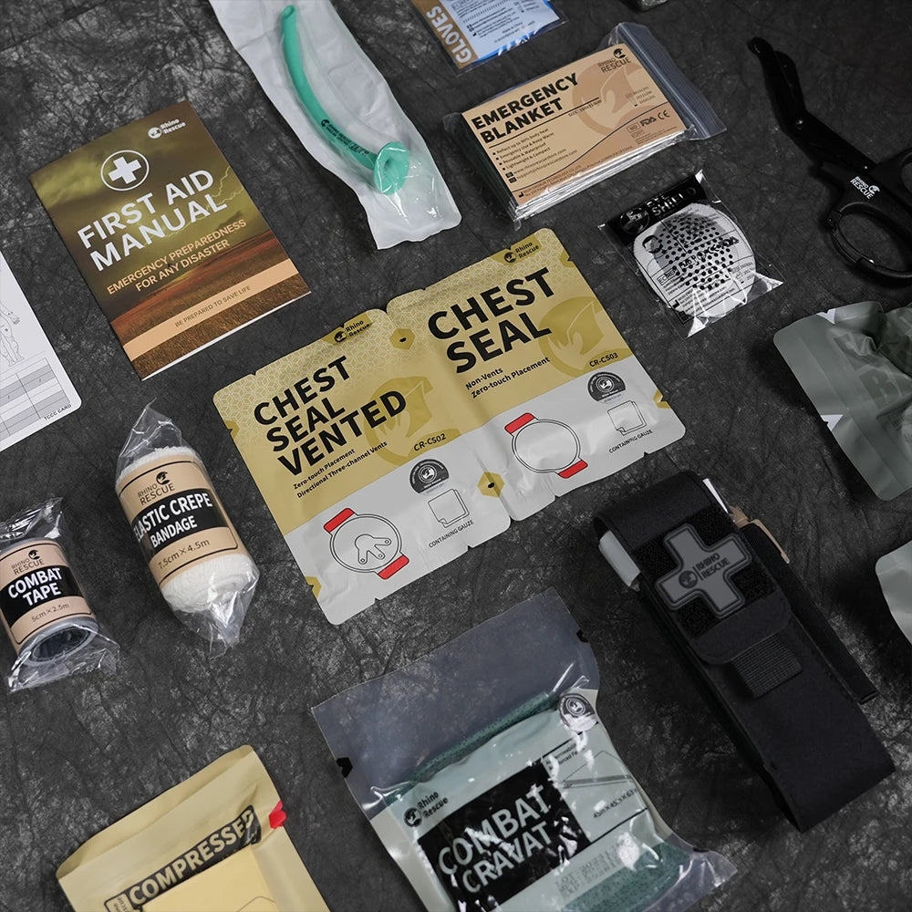 Trauma Kit,Combat Survival Gear Medical Kit,Tactical for Emergency First Aid, IFAK Refill Supplies