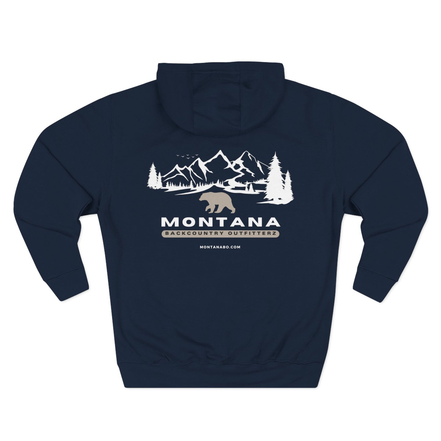 Montana-Themed Fleece Hoodie, Cozy Winter Wear, Outdoor Adventure Sweatshirt, Gift for Nature Lovers, Perfect for Camping & Hiking