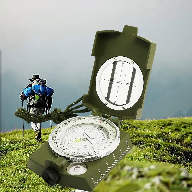1-10PCS Versatile Tactical Survival Military Compass Waterproof and Durable, Pocket-Sized Transmission Aiming Compass for Hiking