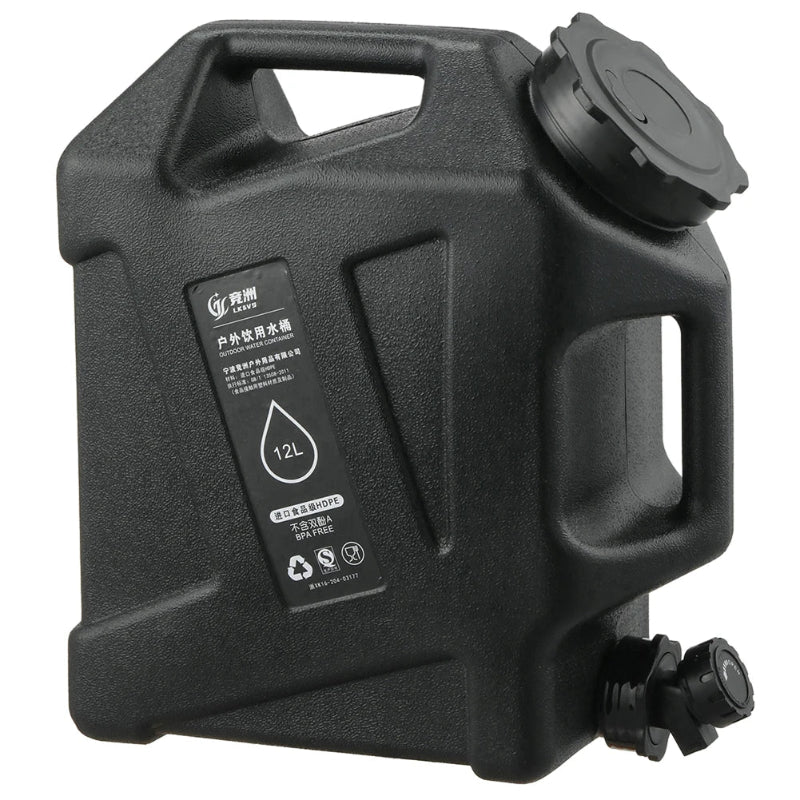 10/12L Camping Water Container Outdoor Water Bucket Large Capacity Portable Water Bag Detachable Faucet Picnic Drive Water Tank