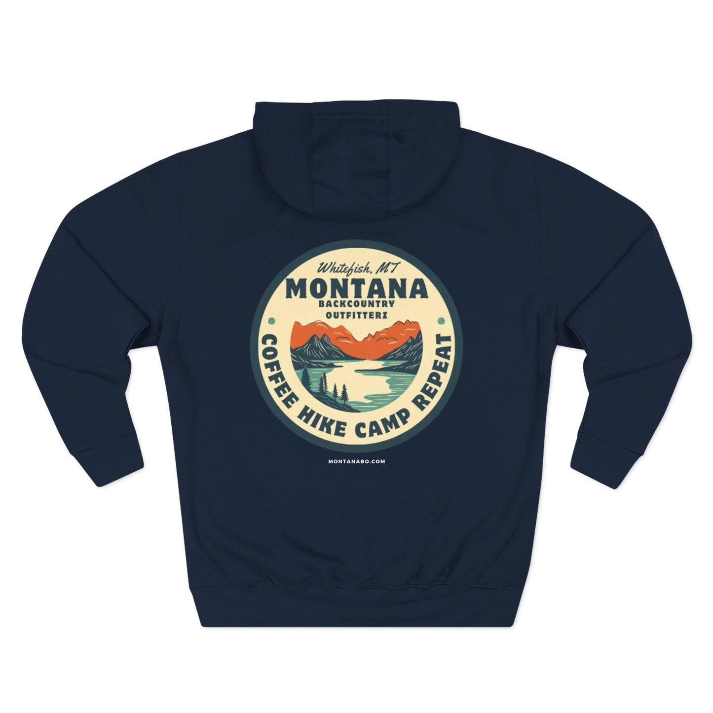Montana Adventure Fleece Hoodie - Perfect for Outdoor Lovers, Hiking, Camping, Travel, and Casual Wear