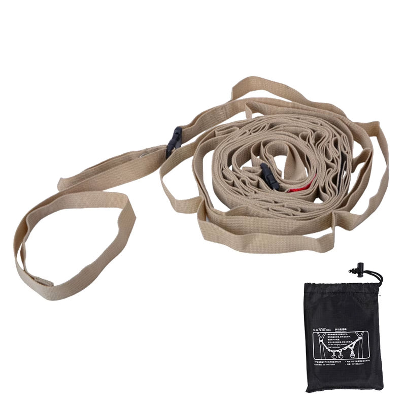 1.8/5M Outdoor Hanging Rope Portable Lanyard Canopy Hanger Camping Campsite Storage Strap Backpacking Hiking Tent Accessories