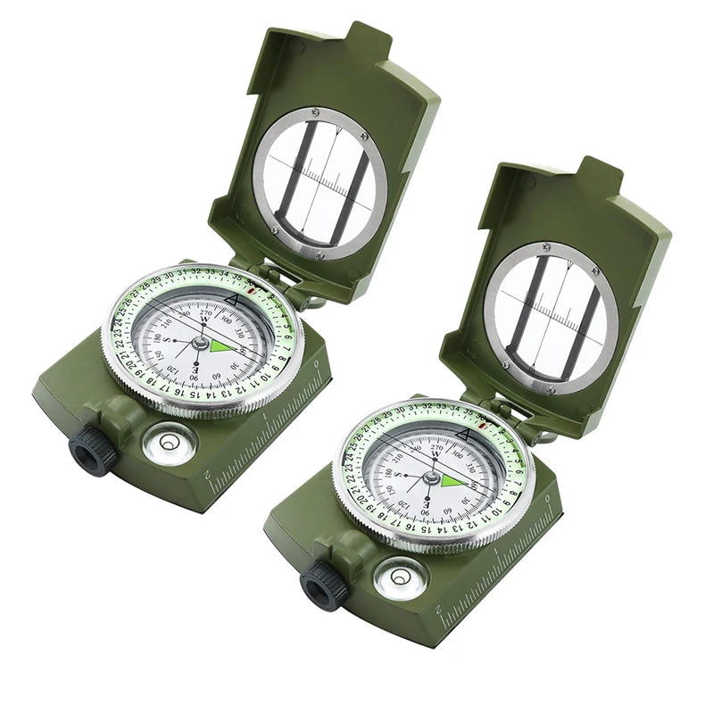 1-10PCS Versatile Tactical Survival Military Compass Waterproof and Durable, Pocket-Sized Transmission Aiming Compass for Hiking