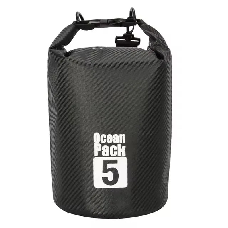 2/5/10/15/20/30L Waterproof Swimming Bag Carbon Fiber Waterproof Dry Bag Outdoor Foldable Storage Beach Swimming Rafting Bag