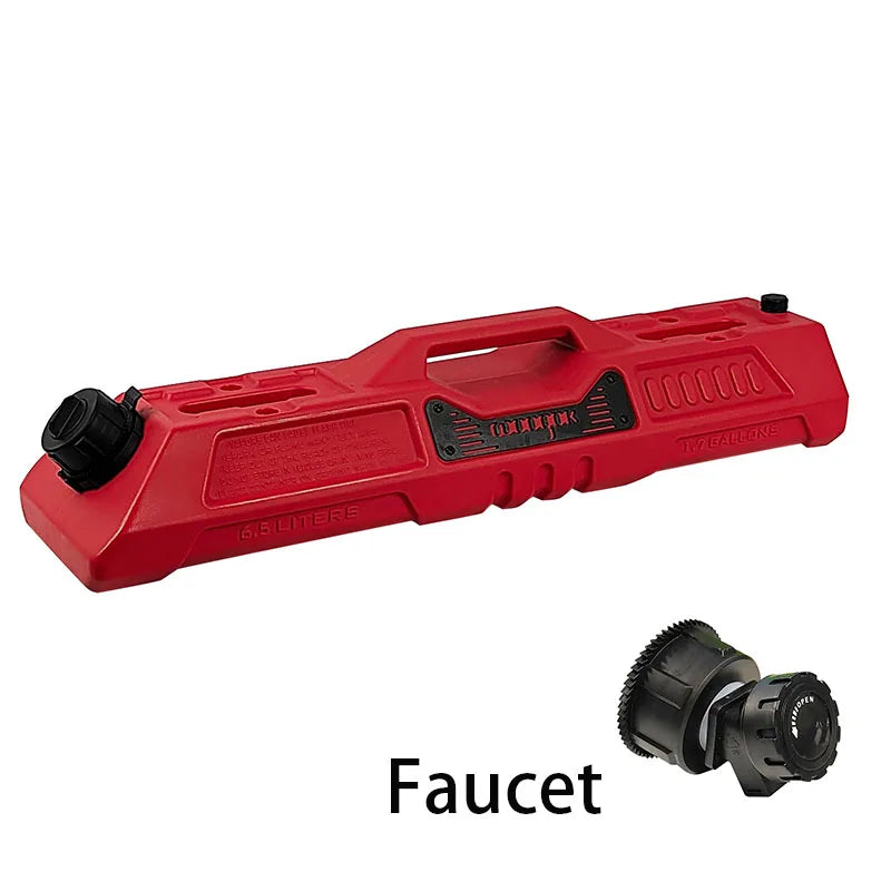 Car 6.5L Portable Fuel Tank Emergency Backup Fuel Container for Off-Road Vehicles Motorcycles SUV RV Kerosene Can Water Tank