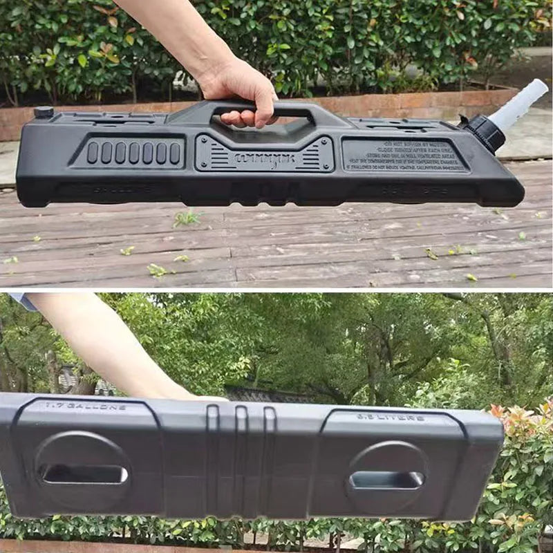 Car 6.5L Portable Fuel Tank Emergency Backup Fuel Container for Off-Road Vehicles Motorcycles SUV RV Kerosene Can Water Tank