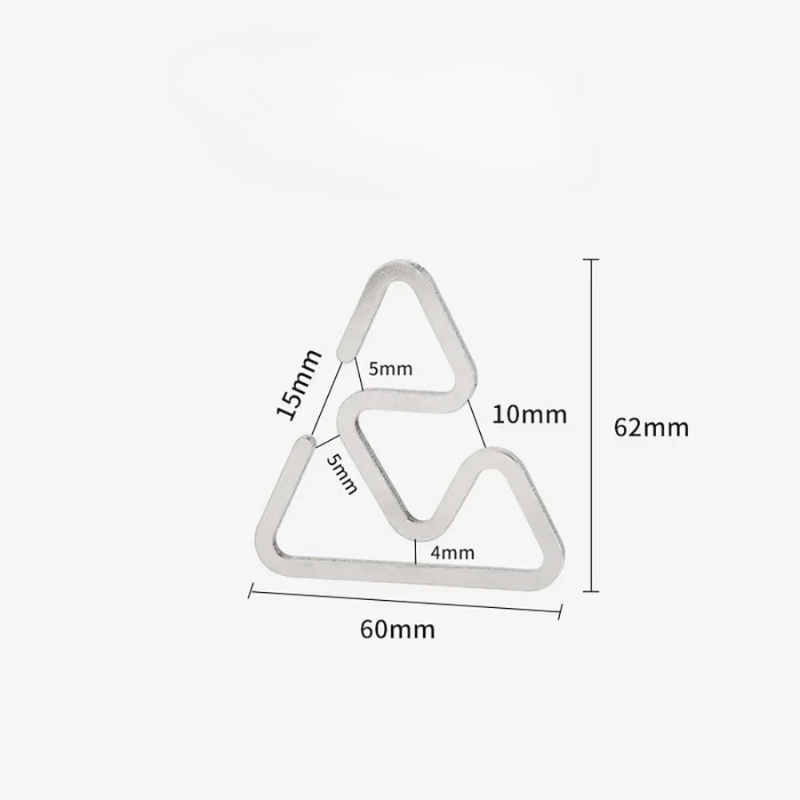 Camping Circular Hook Ultralight Hiking Supplies Stainless Buckle Multifunctional Travel Equipment Strongly Bearing Hook