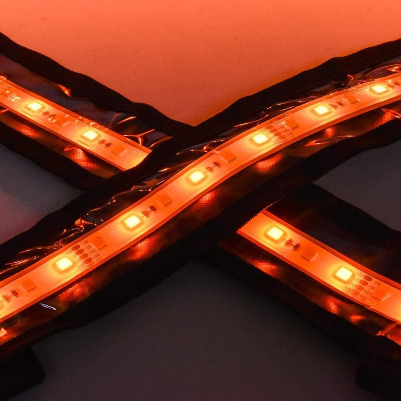 Dimmable LED Camping Light Flexible Strip IP68 with Mounting Jacket - 1300 Lumen - IP68 Dual-Protection Water Resistanc Perfect for RV Camping and Overland