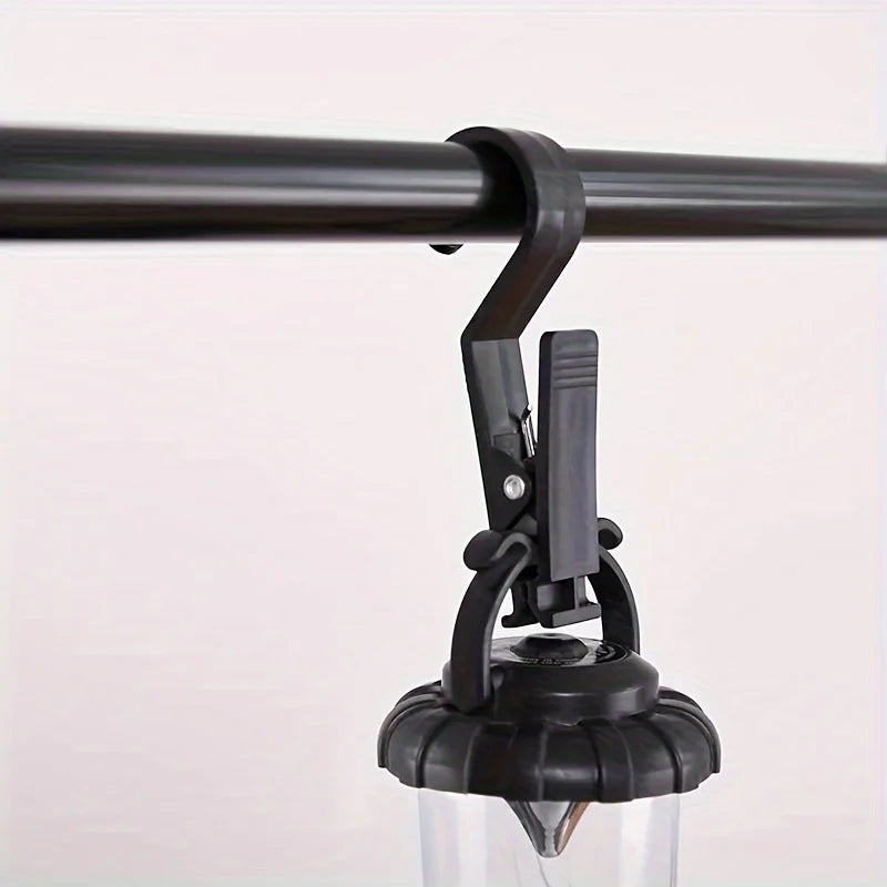 4Pcs Portable Outdoor Canopy Clip - Multifunctional Hook Rack for Camping, Travel Hanging Clothes, Etc