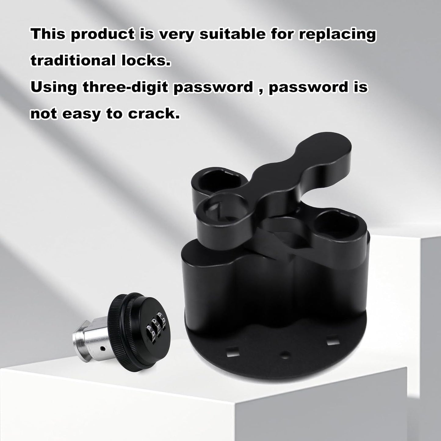 RX-DLX-PM Portable Combination Lock - Rotopax Water Lock - Dual Locking Mechanism for Gas Cans - Compatible with Standard Pack Mount Fuel & Gas Can & Water Pack 2Pcs