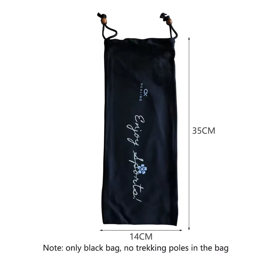 HEALING Ultra Light Trekking Pole Carbon Folding Hiking Stick Collapsible Hiking Poles Trekking Stick Walking Poles Walk